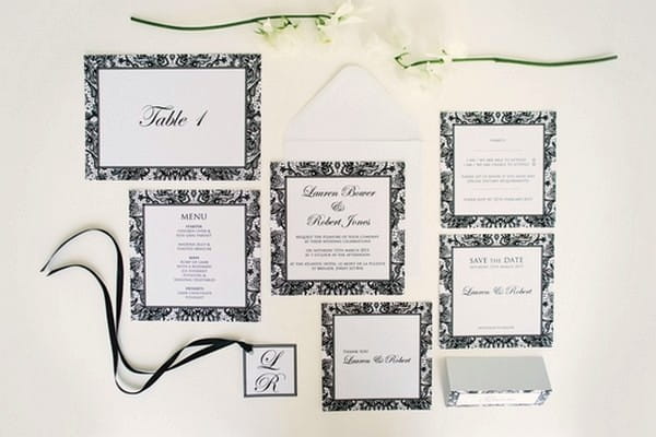 Wedding Stationery Suite with Monogram