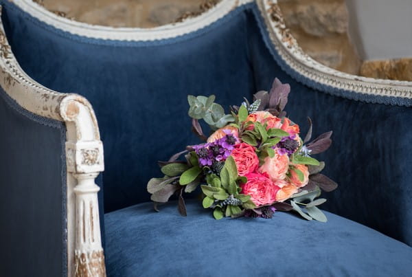 Bouquet on chair