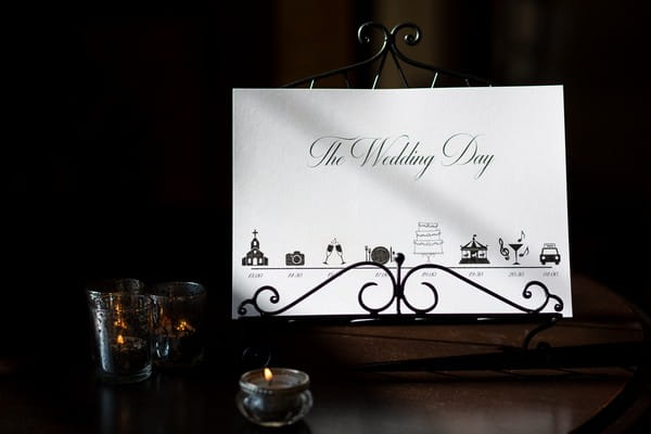 The Wedding Day order card