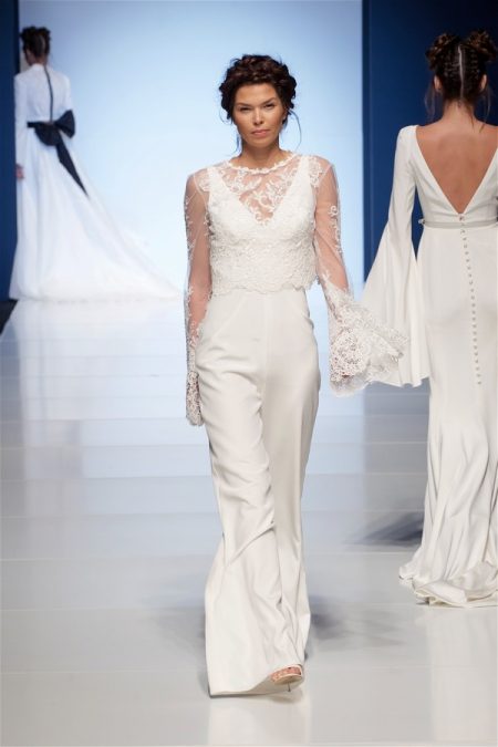 Antonia Bridal Jumpsuit with Tamara Jacket from the Sassi Holford 2018 Bridal Collection