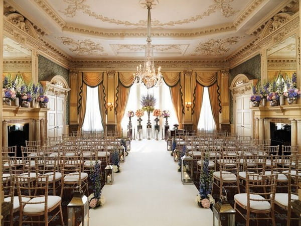 Wedding Ceremony Seating at Claridge's in London