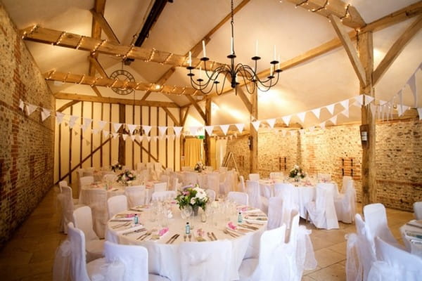 Wedding Tables at Upwaltham Barns in West Sussex