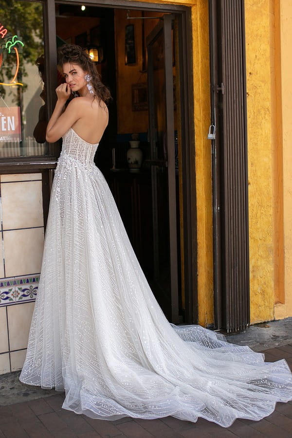 Back of 19-07 Wedding Dress from the BERTA Miami Spring/Summer 2019 Bridal Collection