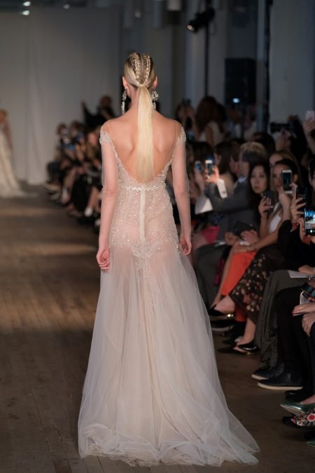 Back of 19-17 Wedding Dress from the BERTA Miami Spring/Summer 2019 Bridal Collection