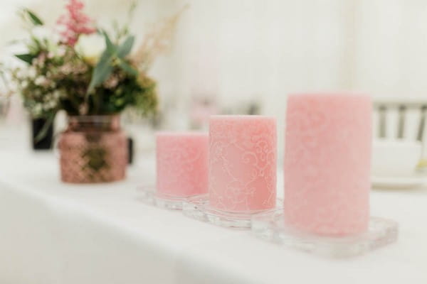 Pink candles