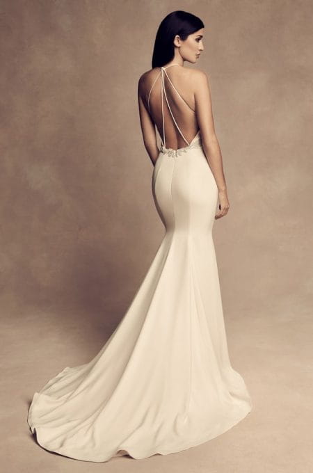 Back of 4809 Wedding Dress from the Paloma Blanca Fall/Winter 2018 Bridal Collection