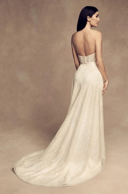 Back of 4812 Wedding Dress from the Paloma Blanca Fall/Winter 2018 Bridal Collection
