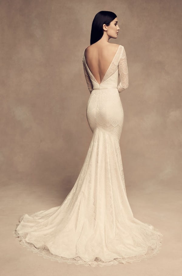 Back of 4817 Wedding Dress from the Paloma Blanca Fall/Winter 2018 Bridal Collection