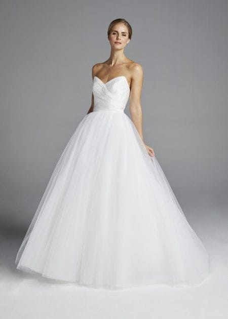 Amal Wedding Dress with Overskirt from the Anne Barge Spring 2019 Bridal Collection