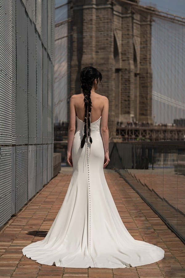 Back of Barton Wedding Dress from the Rita Vinieris Alyne Spring 2019 Bridal Collection