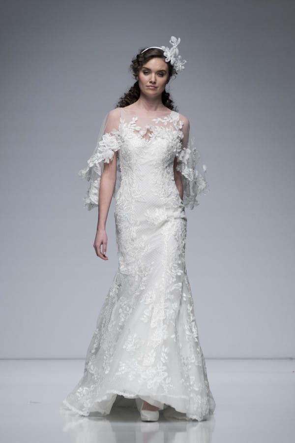 Brian Chen 2019 Wedding Dress with Short Cape