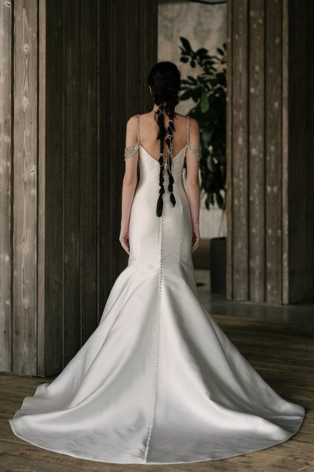 Back of Carson Wedding Dress from the Rita Vinieris Rivini Spring 2019 Bridal Collection