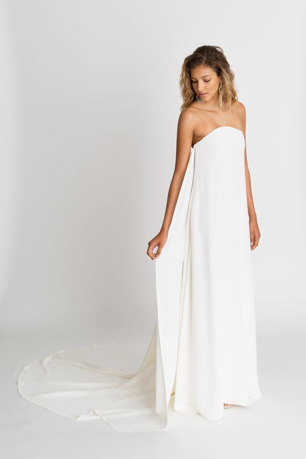 Cohen Wedding Dress with Cape from the Alexandra Grecco The Magic Hour 2018 Bridal Collection