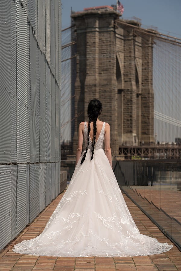 Back of Davis Wedding Dress from the Rita Vinieris Alyne Spring 2019 Bridal Collection