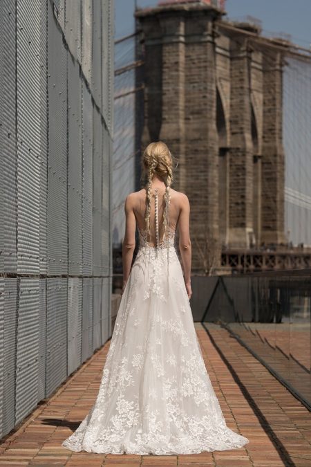 Back of Garbo Wedding Dress from the Rita Vinieris Alyne Spring 2019 Bridal Collection