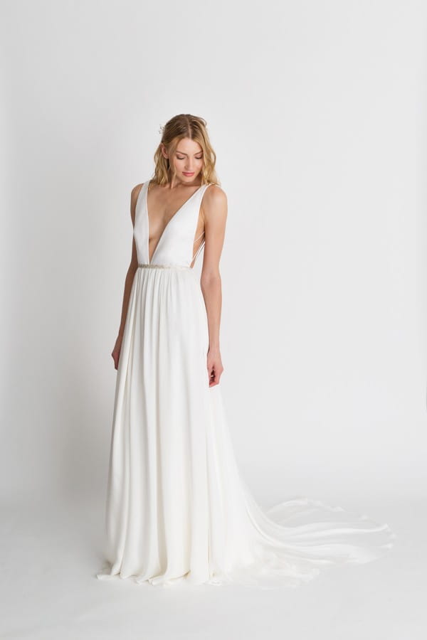 Iris Solid Wedding Dress from the Alexandra Grecco The Magic Hour 2018 Bridal Collection