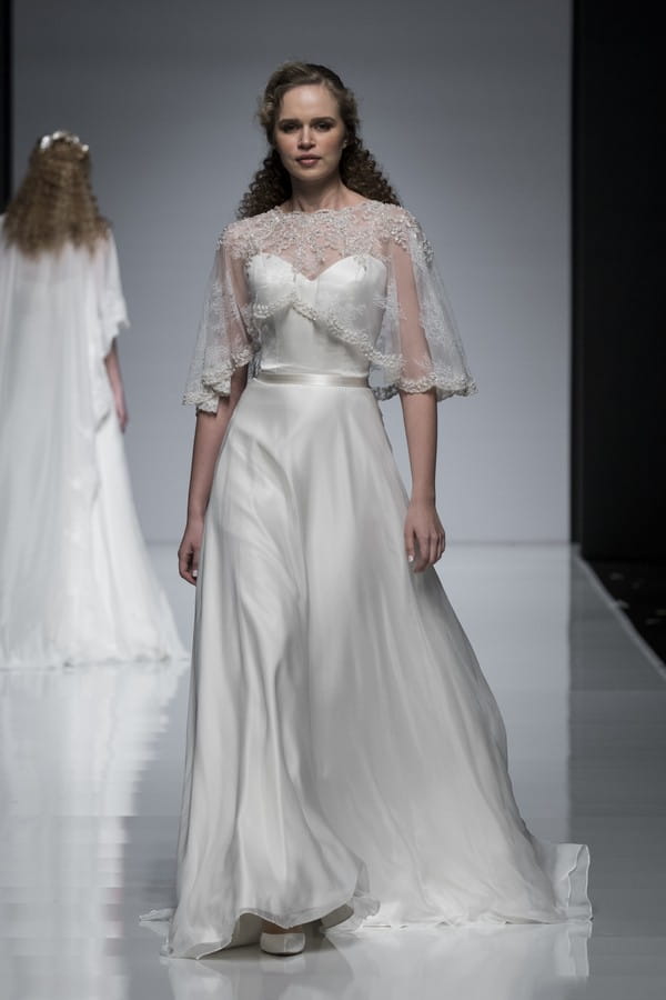 Ivory and Co 2019 Wedding Dress with Short Cape