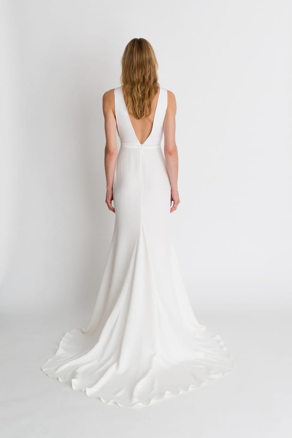 Back of Jaymes Wedding Dress from the Alexandra Grecco The Magic Hour 2018 Bridal Collection