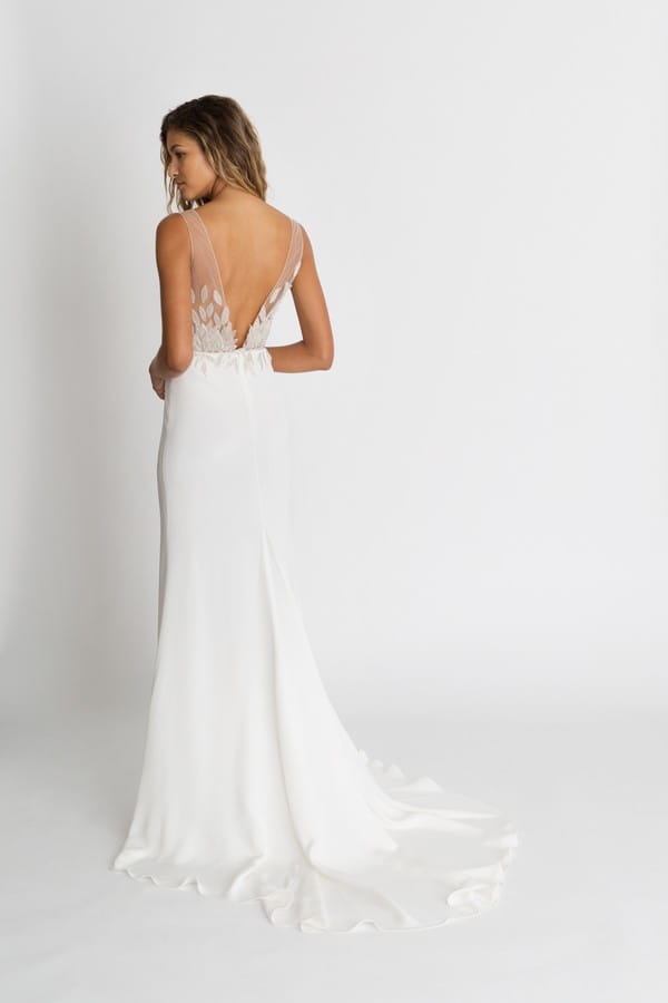 Back of Nima Wedding Dress from the Alexandra Grecco The Magic Hour 2018 Bridal Collection