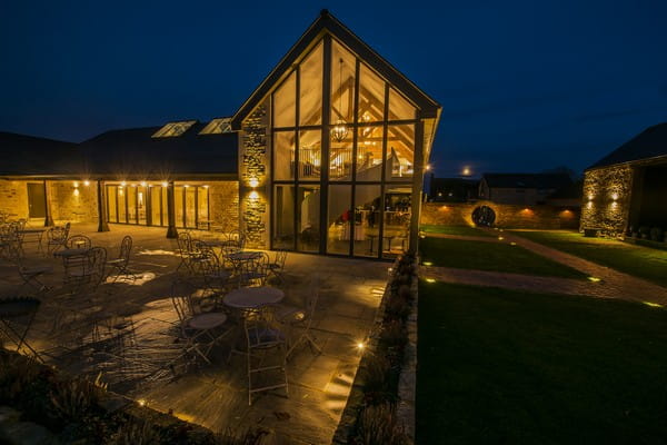 Orchard Barn at Blackwell Grange at Night