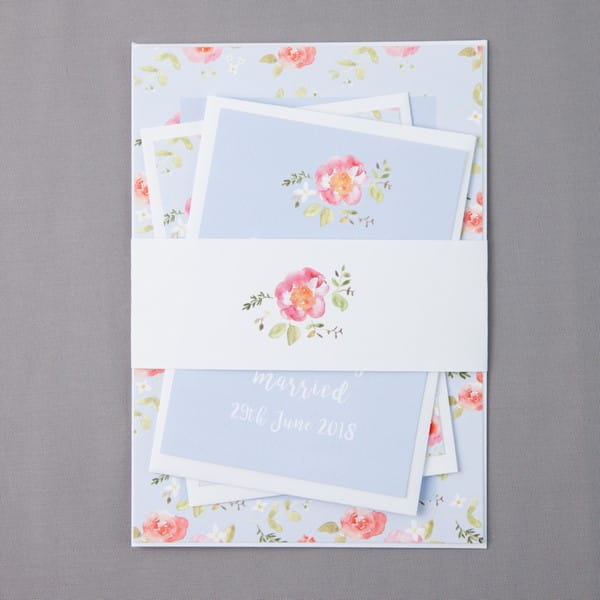 Spring Floral Wedding Stationery by Anna Jayne Designs