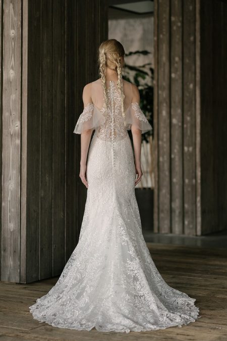 Back of Watson Wedding Dress from the Rita Vinieris Rivini Spring 2019 Bridal Collection