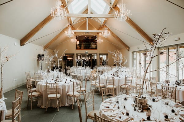 Wedding Tables in Orchard Barn at Blackwell Grange