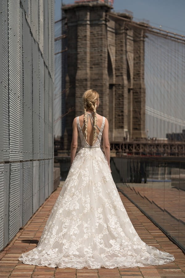 Back of Winfrey Wedding Dress from the Rita Vinieris Alyne Spring 2019 Bridal Collection