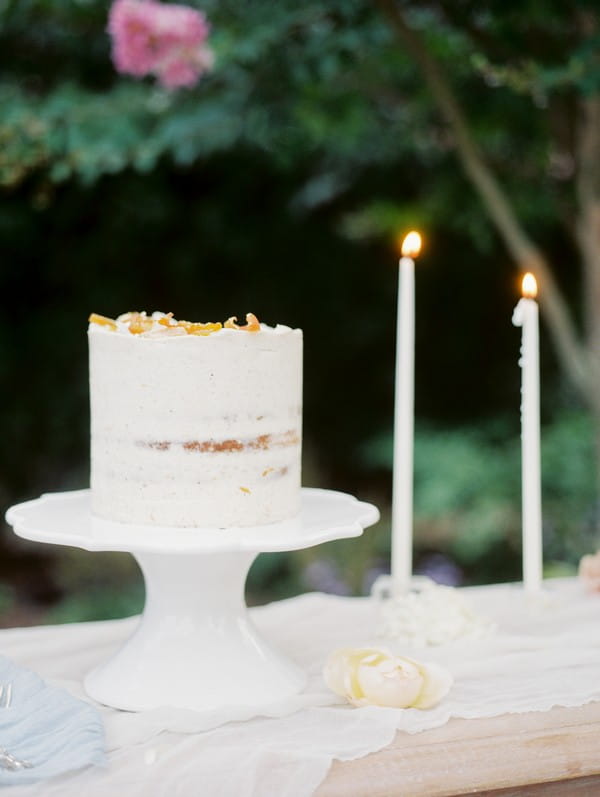 Semi-naked wedding cake