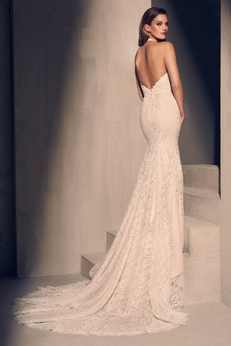 Back of 2205 Wedding Dress from the Mikaella Fall 2018 Bridal Collection