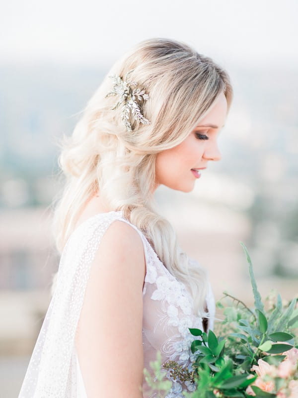 Bride with hairpiece