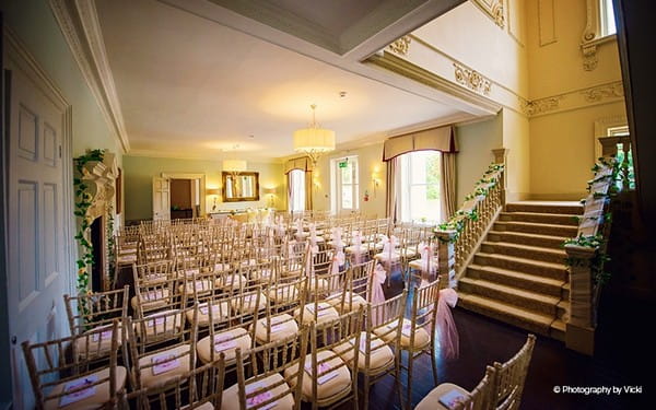 Willow Suite wedding ceremony seating at Morden Hall