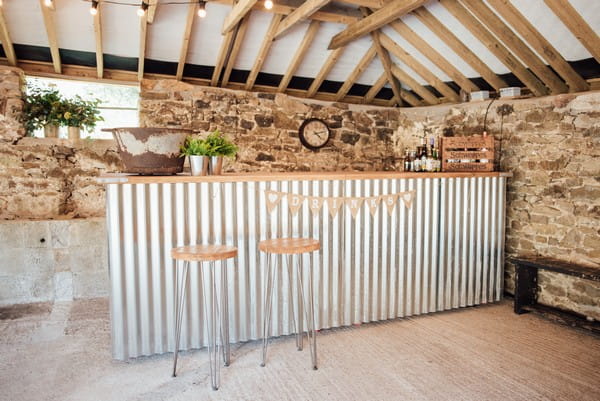 Bar in The Cowyard Barn at Pengenna Manor