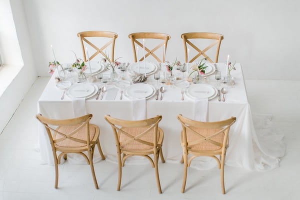 Wedding table and chairs for six