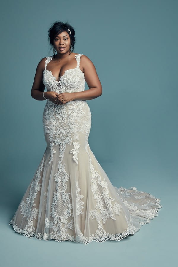 Abbie Lynette Plus Size Wedding Dress from the Maggie Sottero Lucienne Fall 2018 Bridal Collection