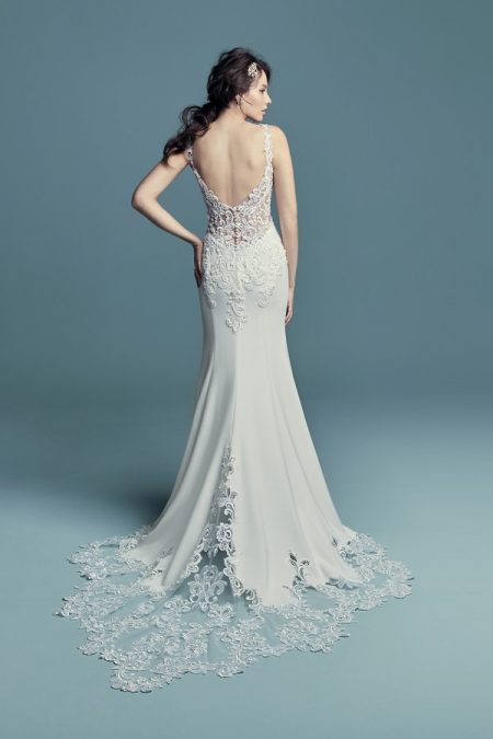 Back of Alaina Wedding Dress from the Maggie Sottero Lucienne Fall 2018 Bridal Collection