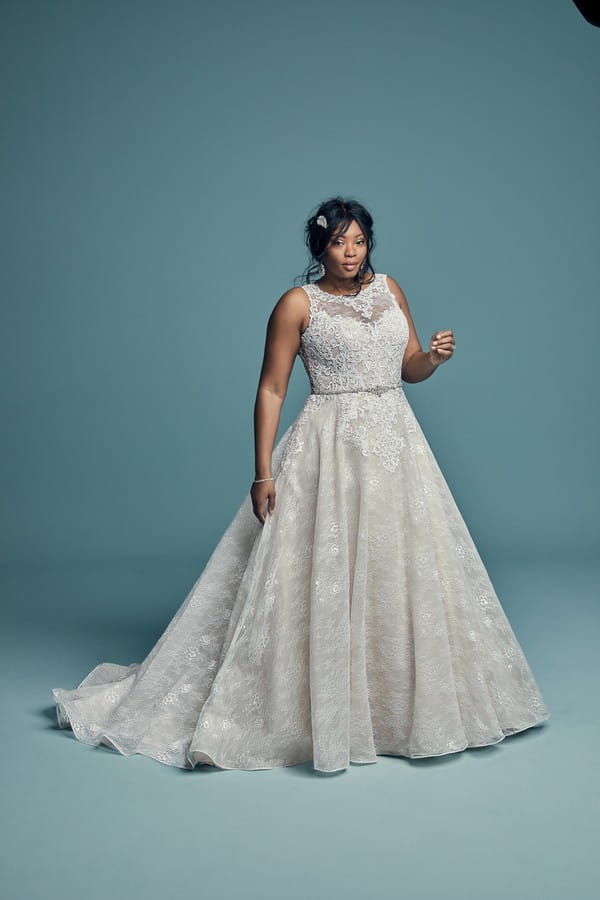 Annabella Plus Size Wedding Dress from the Maggie Sottero Lucienne Fall 2018 Bridal Collection