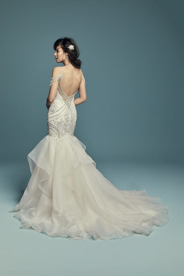 Back of Brinkley Wedding Dress from the Maggie Sottero Lucienne Fall 2018 Bridal Collection