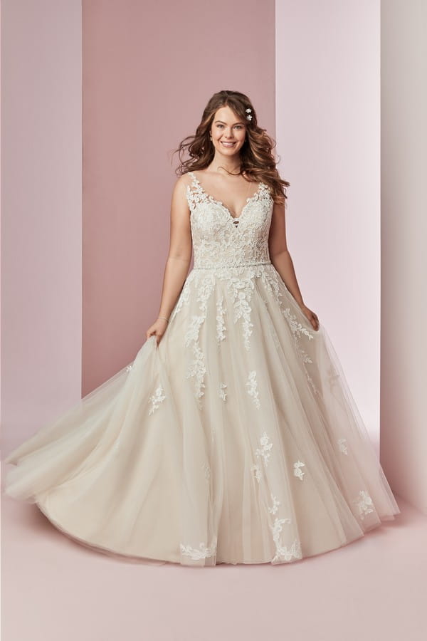 Camille Anne Plus Size Wedding Dress from the Rebecca Ingram Camille Fall 2018 Bridal Collection