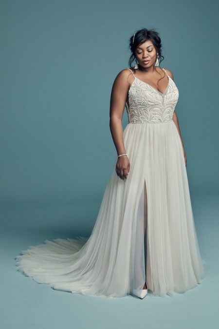 Charlene Lynette Plus Size Wedding Dress from the Maggie Sottero Lucienne Fall 2018 Bridal Collection