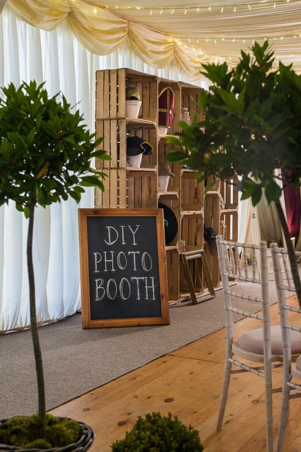 DIY Photo Booth with Vintage Crates