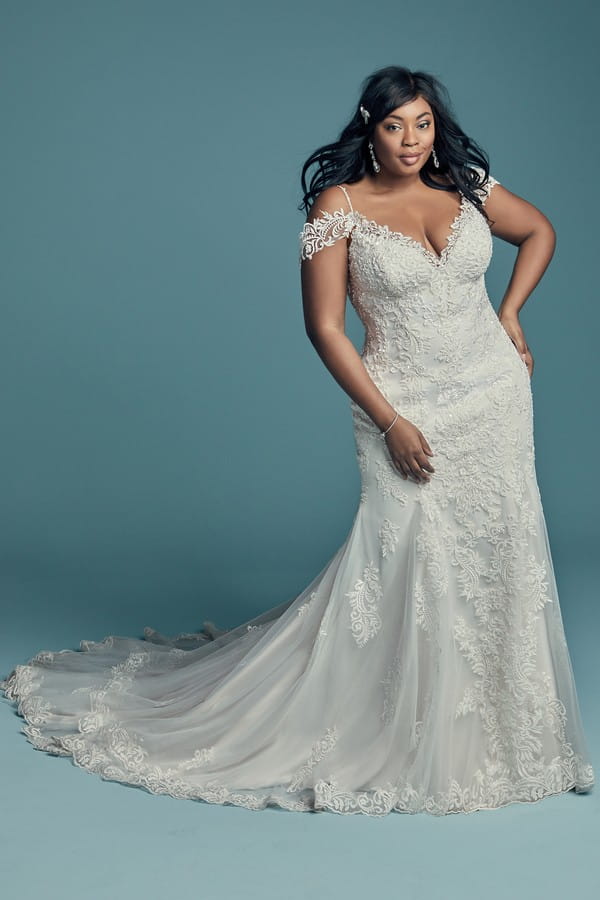 Della Lynette Plus Size Wedding Dress from the Maggie Sottero Lucienne Fall 2018 Bridal Collection