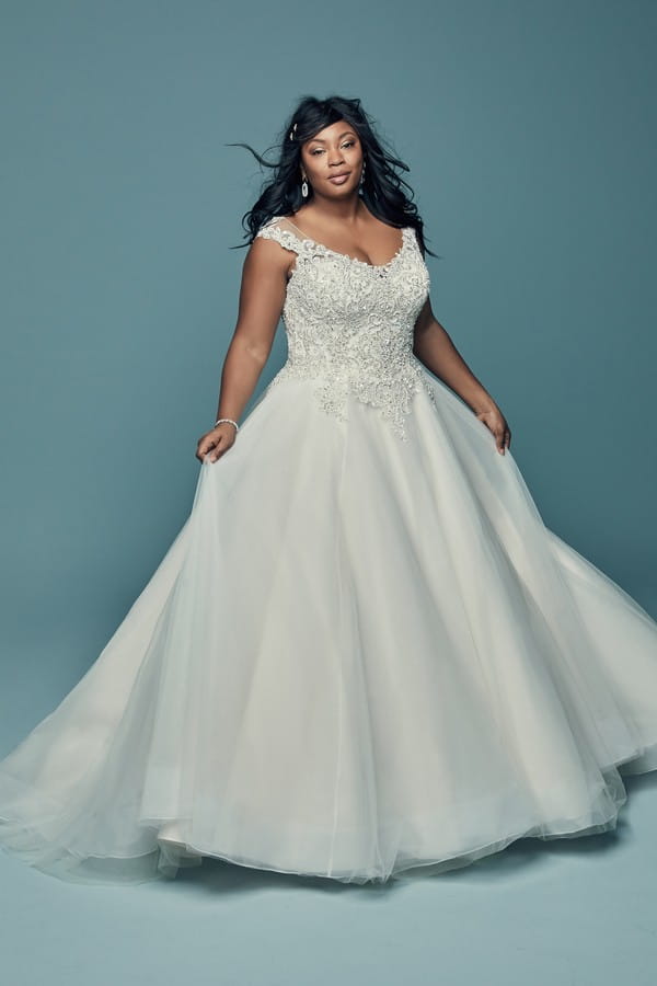 Eden Plus Size Wedding Dress from the Maggie Sottero Lucienne Fall 2018 Bridal Collection