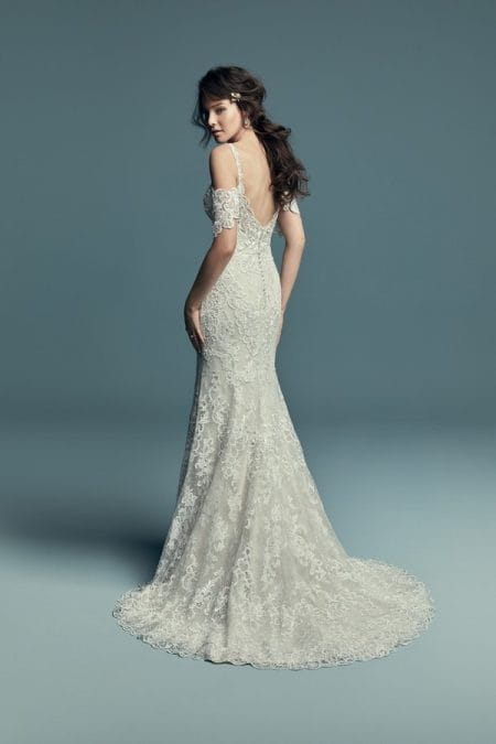 Back of Elliana Wedding Dress from the Maggie Sottero Lucienne Fall 2018 Bridal Collection