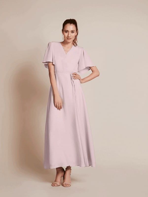 Florence Bridesmaid Dress in Oyster by Rewritten