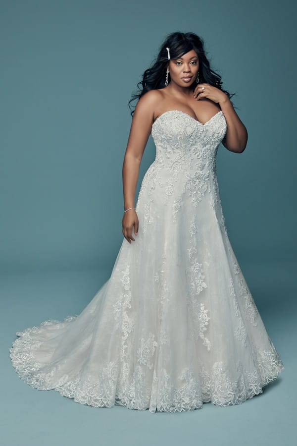 Gail Plus Size Wedding Dress from the Maggie Sottero Lucienne Fall 2018 Bridal Collection