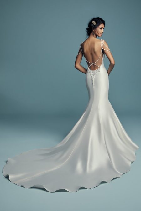 Back of Gentry Wedding Dress from the Maggie Sottero Lucienne Fall 2018 Bridal Collection