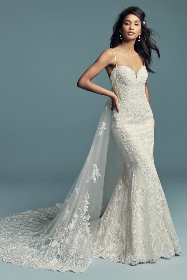 Gwendolyn Wedding Dress with Train from the Maggie Sottero Lucienne Fall 2018 Bridal Collection