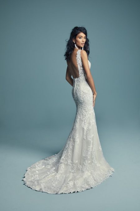 Back of Hailey Wedding Dress from the Maggie Sottero Lucienne Fall 2018 Bridal Collection