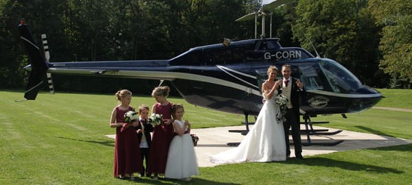 Helicopter at Wedding